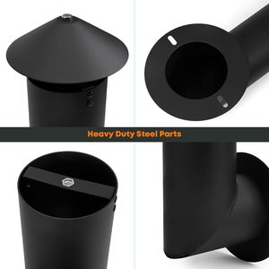 Personalizable al aire libre cocina <span class=keywords><strong>Traeger</strong></span>/Camp Chef/Pit Boss Pellet parrilla chimenea Metal humo pila barbacoa accesorios Parrilla de carbón - Product Image 5