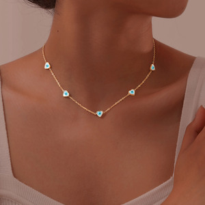 Chaîne de clavicule œil <span class=keywords><strong>du</strong></span> <span class=keywords><strong>diable</strong></span> et <span class=keywords><strong>pentagramme</strong></span> d'amour pour l'été à la plage - Product Image 3