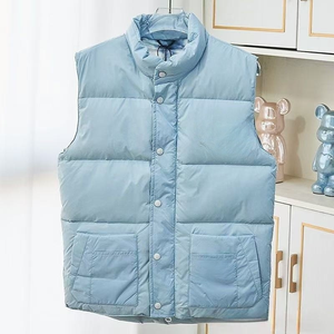 Gilet matelassé unisexe léger et chaud pour l'hiver, style décontracté, motif aurores boréales, en duvet d'oie - Product Image 1