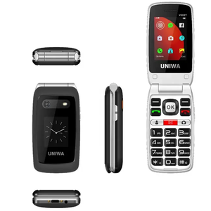 UNIWA V202T 2.4/1.77 Inch Double Screen Flip Cellphone SOS Button Big Fonts Keypad <strong>Mobile</strong> 4G Flip Senior <strong>Mobile</strong> Phone for <strong>Elder</strong> - Product Image 6