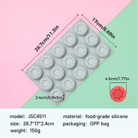 Moules à gâteau en silicone SILIKOLOVE, personnalisables en usine, nouveaux, 15 cavités, LFGB, platine, antiadhésifs, sans BPA, pour mousse au chocolat