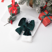Décorations de Noël en velours de qualité, nœuds 3D multicolores et multi-tailles – Pendentifs festifs pour hôtels et maisons, fournitures décoratives pour une ambiance festive