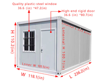 Maison conteneur pliable au design moderne et respirant, pour bureau, hôpital, chambre, atelier, villa, appartement, avec conception de modèle 3D