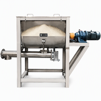 Mélangeur à Vis Horizontal avec Capacité de Mélange de 300 kg en Acier Inoxydable SUS304 pour Poudres Alimentaires et Chimiques – Mélangeur à Ruban