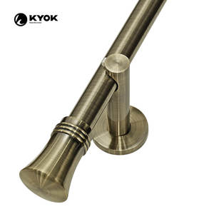 Kyok เสาราวม่านแบนทำจากทองเหลืองป้องกัน<span class=keywords><strong>แบบ</strong></span><span class=keywords><strong>เรียบ</strong></span><span class=keywords><strong>ง่าย</strong></span>สไตล์ KY5010สำหรับบ้านหรือโรงแรม - Product Image 3