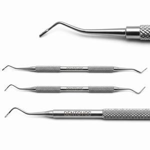 Juego de Condensadores Dentales Dentovos Premium, Instrumentos de Condensación de Material Restaurador, Herramientas Manuales de Acero Inoxidable 420 Reutilizables - Product Image 1