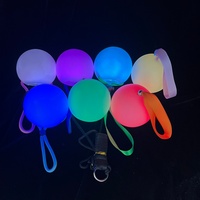Balles lumineuses Glow Poi directement de l'usine pour les arts du flow, jonglage, spectacles de danse, festivals de musique, concerts, événements nocturnes, porte-clés lumineux pour enfants