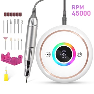 Machine à ongles électrique 45000 tr/min pour enlever le vernis, ponceuse à ongles rechargeable, machine à ongles professionnelle pour gel et cuticules - Product Image 1