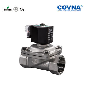 Vente de liquidation B2B COVNA DN50 2 pouces 2 voies 220V électrovanne à eau basse pression normalement fermée en acier inoxydable - Product Image 5