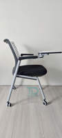 Chaise de formation pliable en maille Foshan avec tablette d'écriture chromée pour l'école, les conférences, le bureau, l'université, les étudiants
