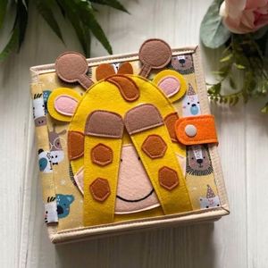 Libro de Actividades Sensoriales de Jirafa para Niños Pequeños, Libro Sensorial de Jirafa, Venta al por Mayor - Product Image 2