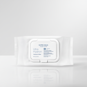 Missha Super Aqua Ultra Hyalron 30 feuilles de lingettes nettoyantes pour le visage de qualité supérieure - Product Image 1