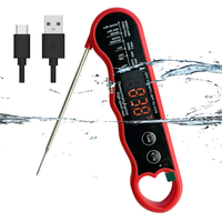 Afficheur LED numérique en plastique rechargeable USB Type-C pour la cuisson de la viande, du barbecue, de la cuisson au four, des friandises, des steaks et du lait