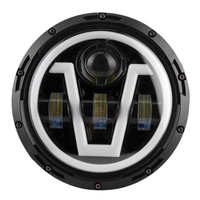 Projecteur de travail LED circulaire étanche 7 pouces 40W 6000K 12V, nouveau, pour SUV tout-terrain, bateau, 4x4, camion, voitures, ampoules de phare