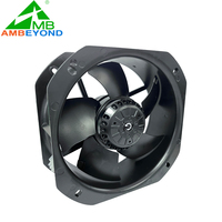 Kipas Aksial AC Radiator Inverter Industri 22580 225x225x80mm 220V 380V Bantalan Bola 600CFM Kipas Pendingin Pembuangan untuk Kabinet UPS