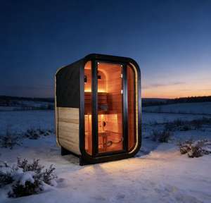 Sauna Cuadrada de Infrarrojos Lejanos de Fácil Montaje para Alivio del Estrés, Sauna Superior para 1-2 Personas para Eliminación de Toxinas - Product Image 1