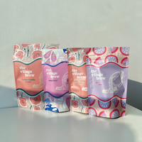 Pochette en mylar imprimée de logo personnalisé sacs en plastique de feuille d'aluminium thermoscellable pour aliment collation banane pop-corn pomme de terre tortilla chips