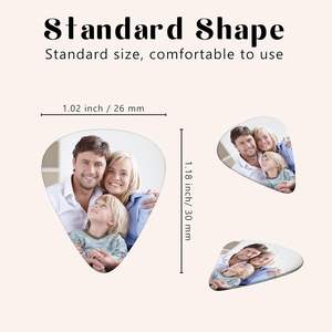 6 packs personnalisés avec impression recto-verso avec votre photo/texte/logo, cadeaux personnalisés pour hommes et femmes, guitare, basse - Product Image 2