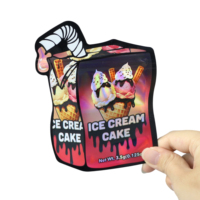Ensemble d'emballages en plastique recyclable imprimé en gravure prêt à expédier, sachets en aluminium Mylar anti-odeur de 3,5 g, 7 g, 14 g pour bonbons