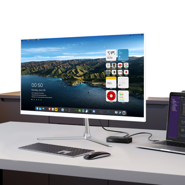 All-in-one Intel Core I5 Desktop Computer with SSD DDR3 RAM IPS Screen-New UK/AU Plug Compatible for Industrial/Gaming Use