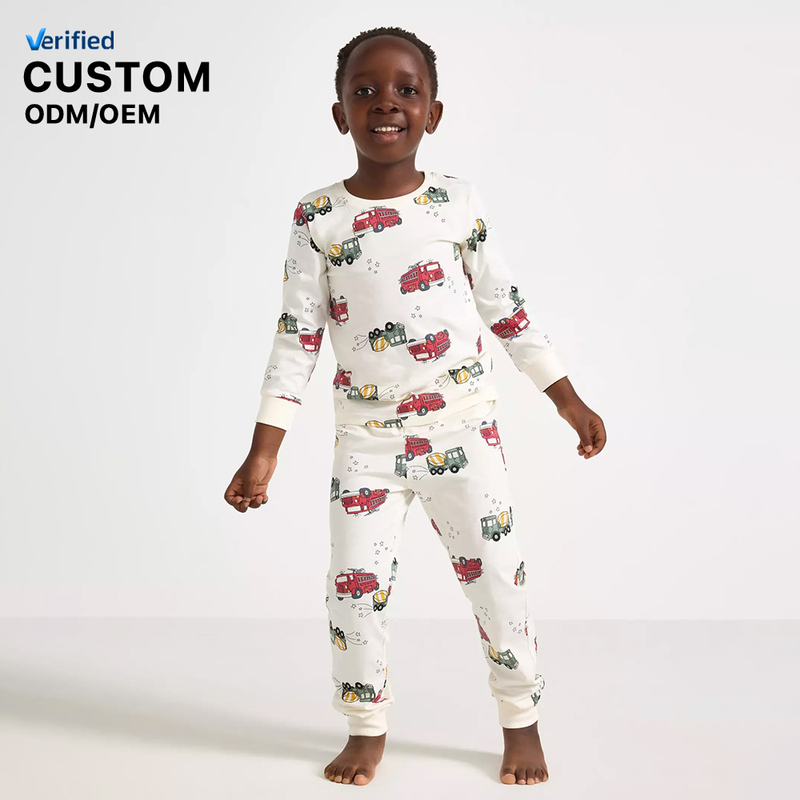 Custom Cotton Kids Thermal Pajamas Sets