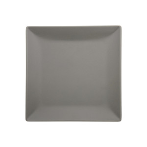 Boston / Tokyo Flat <b>Plate</b> 24 × 24 cm Matt Grey Stoneware M1934 - Product Image 1