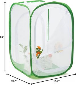 OEM Color Pop up Insect Habitat Cage Terrarium Clear Mesh <b>Enclosure</b> Collapsible Butterfly Cage - Product Image 5