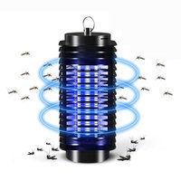 Aanpasbare LED elektrische insectenverjager, draagbare hangende muggenlamp, stille schoktype insectenwerende val