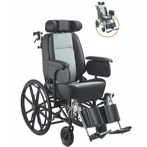 Orientmed kursi roda kulit standar manual tidak valid palsy serebral ringan dapat dilipat untuk penyandang cacat