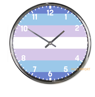 Horloges murales rondes arc-en-ciel aromatiques, horloge silencieuse classique sans tic-tac, fonctionnant sur piles, pour bureau, maison, salon