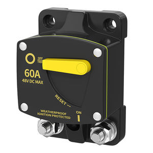 Disjoncteur 60 ampères 12V- 48V DC avec interrupteur de réinitialisation manuelle pour voiture, <span class=keywords><strong>bateau</strong></span>, moteur de pêche à la traîne, <span class=keywords><strong>remorque</strong></span> ATV - Product Image 1