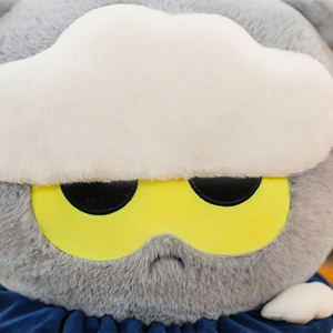 צעצוע קטיפה חדש ומבוקש בצורת חתול ענן, רך במיוחד, בצבע אפור, בובת חיות פרוותית, צעצוע לילדים, חמוד ואיכותי, צעצוע חיות מחמד לילדים - Product Image 5