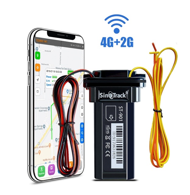 SinoTrack Waterproof 2G/4G Car Motorcycle Gps Tracker ST-901L Real Time Tracking Device for Australia Venezuela Europe