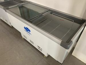 Vente directe usine : Congélateur horizontal grande capacité en verre trempé double, vitrine de supermarché pour crème glacée et viande, réfrigérateur commercial en îlot - Product Image 3