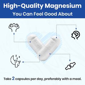Cápsulas de Complejo de Magnesio, Favorecen una Rutina Nocturna Saludable, Suplemento de Complejo de Magnesio, 120 Cápsulas - Product Image 5