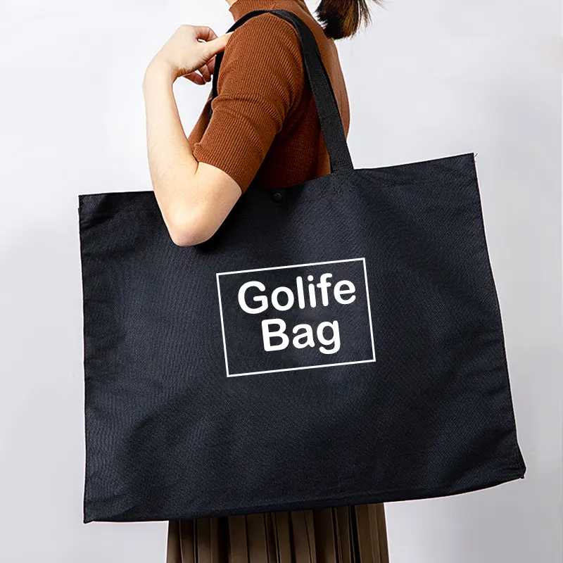 Прочная модная Холщовая Сумка из ткани Оксфорд, Экологически чистая сумка для покупок, Нетканая Складная портативная вместительная сумка