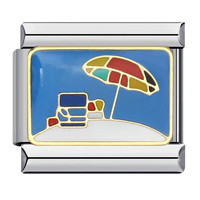 Nouvelle montre décontractée de vacances en acier inoxydable soudé, motif floral italien modulaire DIY, style goutte d'huile, personnalisable et tendance