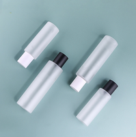 Botol Toner Dinding Ganda Bahan PET 100ml 150ml 200ml Bentuk Silinder Tutup Ulir Sablon Serum Perawatan Kulit Warna Kustom