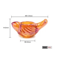 Lanterne à bougie en verre de luxe en forme d'oiseau FENGJUN, résistante à la chaleur, design portable, décoration pour la maison, le jardin, Noël, les mariages et les fêtes