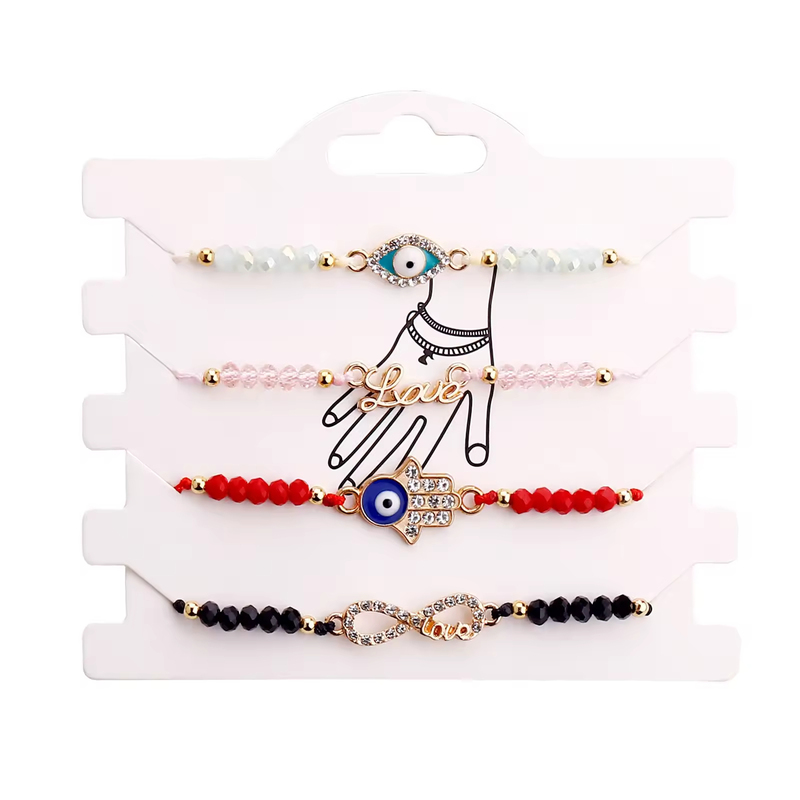 Handmade Beaded Natural Crystal Flower Stainless