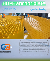 Revêtement protecteur professionnel en HDPE de 1,5 mm avec goujons en V pour le renforcement du gazon des parkings
