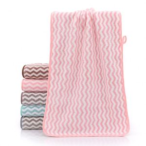 Nouvelle grande serviette de bain rayée en polaire corail pour adulte, usage domestique, écologique, en microfibre ultra-absorbante - Product Image 4