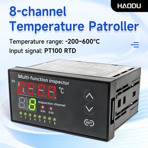 منظم حرارة أوتوماتيكي 4-20 مللي أمبير مع شاشة LED، جهاز مراقبة درجة الحرارة بـ 8 قنوات، مؤشر درجة الحرارة - Product Image 2