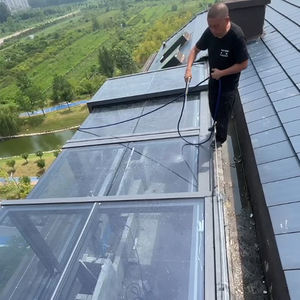 Clôture en aluminium personnalisée de véranda de jardin d'hiver de patio de véranda de véranda en aluminium escamotable de solariums maisons de verre - Product Image 4