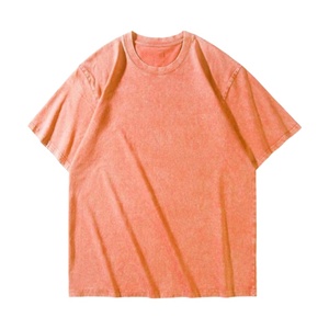 T-shirt vintage personnalisé délavé à l'acide pour homme, coupe oversize à épaules tombantes, 100 % coton, design de créateur - Product Image 3