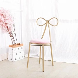 Wholesale Cheap Price High Quality Metal Salon <b>Stool</b> Pink Salon Furniture Modern Design Living Room Nail Salon Commercial Use - Product Image 5