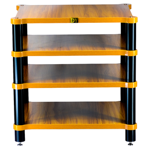 DY-08 amplificateur de puissance de haut-parleur <span class=keywords><strong>HiFi</strong></span> étagère de support de haut-parleur équipement d'amplificateur amortisseur projecteur étagère en bois massif - Product Image 3