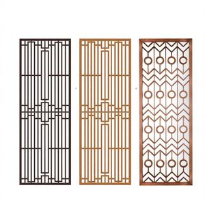 Panneau de séparation mobile en acier inoxydable découpé au laser, style Art Déco moderne, couleur or, taille personnalisée, en promotion - Product Image 4