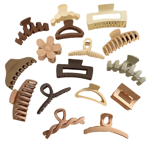 Moda 11cm médio plástico cabelo garra clipe quadrado transparente acrílico feminino menina acessórios - Product Image 6