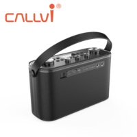Callvi W9 penguat gitar portabel, mikrofon genggam nirkabel UHF untuk pesta